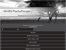 Tablet Screenshot of mindfulinpsychotherapy.com